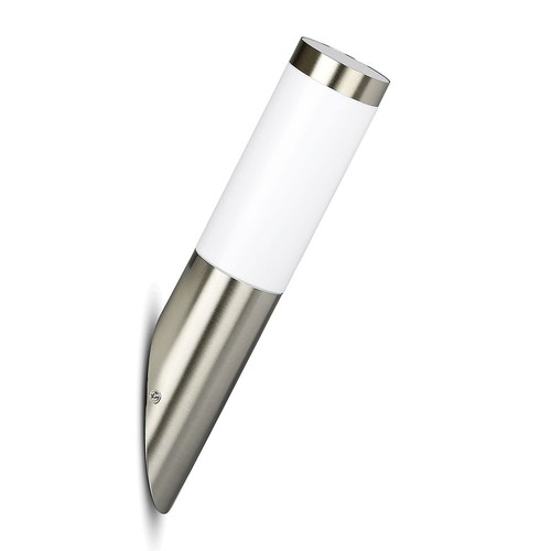 VT-832 vägglampa - med hus i rostfritt stål (diagonal vinkel), IP44