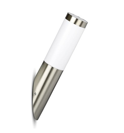 VT-832 vägglampa - med hus i rostfritt stål (diagonal vinkel), IP44