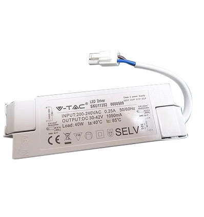 40W LED driver voor 60x60 LED paneel - 1050mA, IP20, 30-42V DC