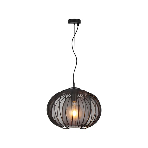 Suspension design E27 - Noir mat, Ø40cm, sans source lumineuse