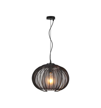 E27 Designer pendellampe - Matt sort, Ø40cm, uten lyskilde