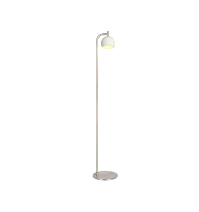 10W designer gulvlampe - 1200lm, 120lm/W, 3000K, børstet nikkel, høyde 141cm