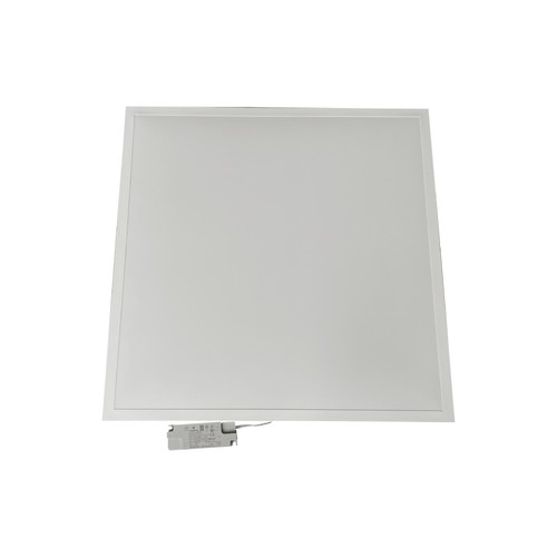 60x60 bagbelyst LED panel, 40W - 120 lm/W, slim, 18mm høj, hvid kant,