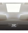 60x60 LED paneel, 40W - Hoogte: 18mm, 120 lm/W, slim, witte rand