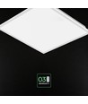 60x60 bagbelyst LED panel, 40W - 120 lm/W, slim, 18mm høj, hvid kant,
