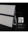 500W LED projektør - 135lm/W, IP65, 67.500lm, sort kabinet, udendørs
