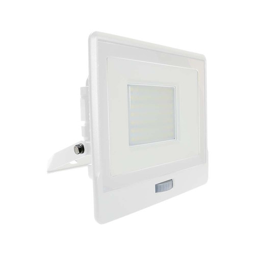 Projecteur LED 50W avec détecteur, Samsung LED chip - IP65, blanc, 4000lm, angle 100 degrés