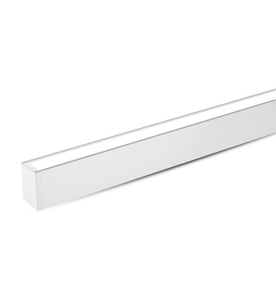 Luminaire suspendu linéaire LED 120cm 40W - Samsung LED chip, blanc, 4000K, flicker free, câbles de suspension inclus