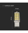 Ampoule LED G9 3W - Samsung LED chip, 300°, 330lm, 5 ans de garantie