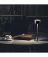 Lampe de table LED rechargeable 2W, IP54 - 200lm, dimmable, tactile, batterie 8-10 heures, finition noire