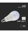 A65 VT-2015 LED 15W E27 - ampoule en plastique, 6500K, 200°, 3 pcs/paquet