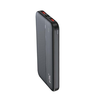 10000mAh Powerbank, 22.5W PD - Ultra-tynd, sort, fast charging, LED indikator