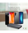 10000mAh Powerbank, 22.5W PD - Ultra-tynn, sort, fast charging, LED indikator