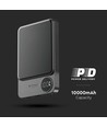 10000mAh Powerbank magnétique sans fil, 20W - Ultra-fin, aluminium, MagSafe, affichage numérique, space grey