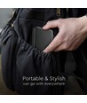 10000mAh trådløs magnetisk powerbank, 20W - Ultra-tynd, aluminium, MagSafe, digitalt display, space grey