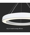 Suspension design LED 90W, dimmable - 11000lm, 360°, 4000K, Triac dimmable, SMD LED