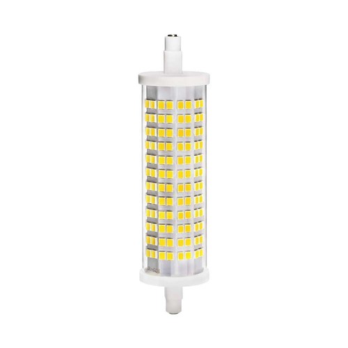 Ampoule LED R7S 118mm / 16W - 2000lm, angle 300°, remplace 126W, corps céramique