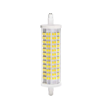 Ampoule LED R7S 118mm / 16W - 2000lm, angle 300°, remplace 126W, corps céramique