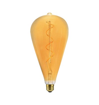 St120 Vt-2273 lamp 4W - spiraal, kooldraad, 2700K, amber glas