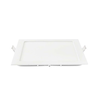6W Fyrkantig LED infälld panel - 490lm, 6400K, Hål: 11x11 cm, Mått: 12x12 cm, flicker free