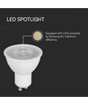 6W GU10 LED lampa - 445lm, 38°, Samsung LED chip, ersätter 60W