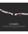 120 VT-2835 LED-looplichtstrip 10W/m - 24V, 3000K, IP20, koppelbaar, 10 m/rol, prijs per meter