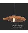 E27 designer pendelophanging met henneptouw - 60cm, bruin, IP20, zonder lichtbron