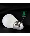 E27 6,5W LED kronepære - G45, Samsung LED chip, 4000K, 600lm, hvid plast