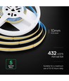 Ruban LED COB 5m 10W/m - 24V, IP20, 6500K, 1000lm/m