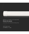 6x 120cm compleet LED-armatuur - 40W, 3 jaar fabrieksgarantie, 230V