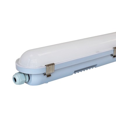 Luminaire 150 cm - 60W, 163lm/W, câblage traversant, IP65