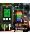 Compteur 6-en-1 - pH, humidité, température, lumière, nutriments et humidité air