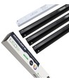 Sort Troldtekt LED Skinnesett 3x60 cm - Planforsenket, Akustilight inkl. ledninger og driver