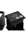 Lot de 6 appliques 6W CUBIC PRO - IP65, noir, repiquable, ajustable, carré, haut/bas, intérieur/extérieur, source incluse