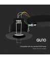Spot encastrable GU10 - Noir, IP20