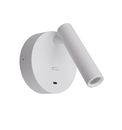 Lampe de lecture blanche LEDlife - 2,5W, RA90, pour montage mural