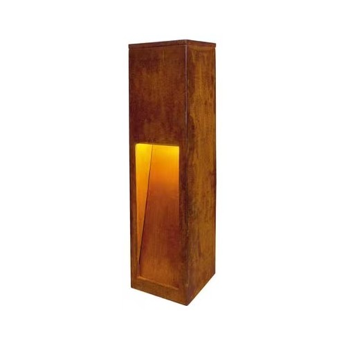 Corten tuinlamp - 12W, 100 cm, IP65 buiten, incl. lichtbron