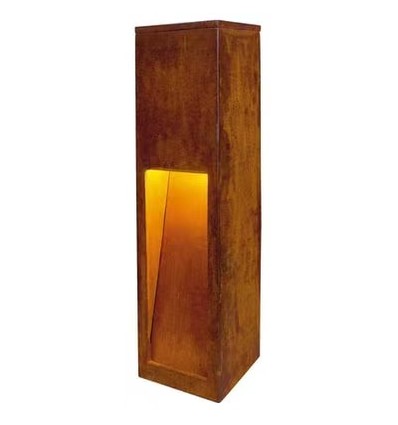 Corten hagelampe - 12W, 100 cm, IP65 utendørs, inkl. lyskilde