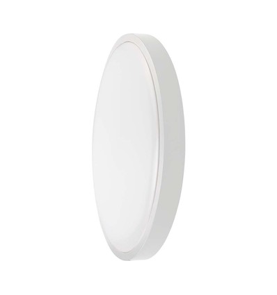 Plafonnier LED 36W - IP44, Ø35cm, hauteur : 6,1cm, bord blanc