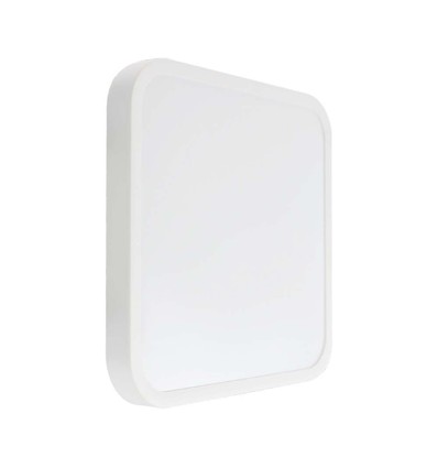 48W LED taklampe, kvadratisk - 5160lm, IP44, hvit kant, 3000K