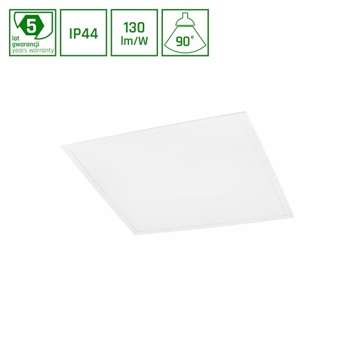 Dalle LED 36W, 60x60 - 4000K, cadre blanc