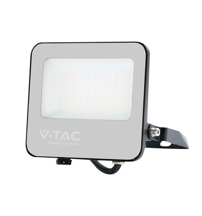 30W LED lyskaster - 185lm/W, IP65, Samsung LED chip, kald hvit, sort kabinett, utendørs