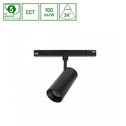 Spot sur rail 12W 48V pour système Shift, CCT - 48V, DC, System Shift spot