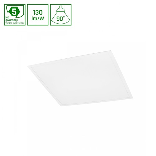 60x60 ALGINE BACKLIGHT LED panel, 40W - 130lm/W, 5 års garanti, nøytral hvit