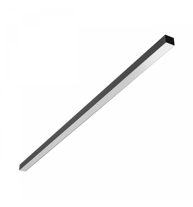 Luminaire de bureau 150cm, Watt et CCT réglables - 3 couleurs, 30W/40W/50W, 5 ans de garantie, noir