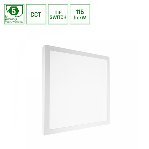 40W Nymphea Select CCT LED panel - Instelbaar wattage 24/35/40W, 3-in-1 CCT, IP20, 5 jaar garantie