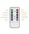 Lot de 4 bougies LED d'extérieur, télécommande, Ø5,5cm - Timer, étanche
