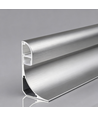2m LED-profilset för takkant / stuckatur - Alu-färg, indirekt ljus, inkl. diffuser