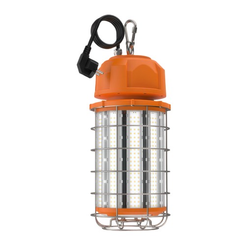 Lampe de travail LED 150W avec mousqueton et câble de 5m - 5000K, prise Schuko
