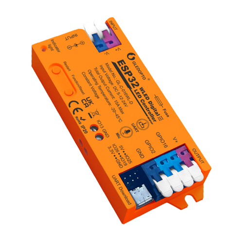 Gledopto GL-C-016WL-D WLED-kontroller - 5V (75W), 12V (180W), 24V (360W)